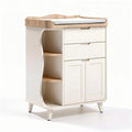 Commode de change en bois blanc et bois naturel dimensions 80 x 50 x 100cm